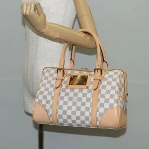LOUIS VUITTON Damier Azur Berkeley Hand Bag N52001 LV Auth 135278M